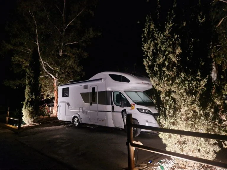 Wohnmobilstellplatz bei Málaga